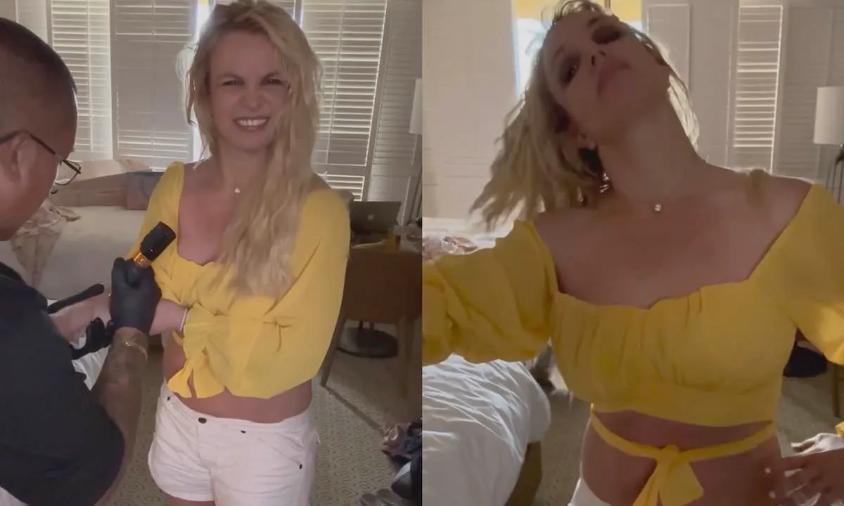 Britney Spears laat bizarre tattoo zetten, heeft meteen spijt