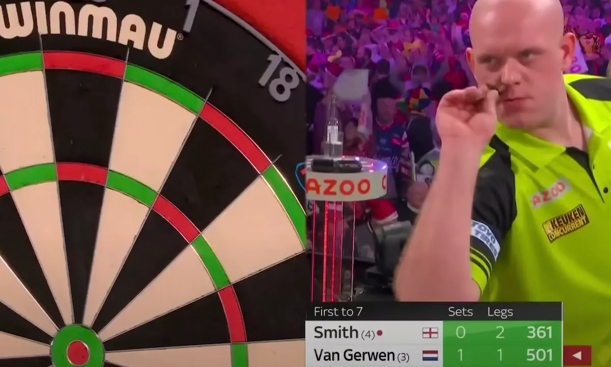 Terugkijken: de beste leg in de geschiedenis van het darten (Van Gerwen vs Smith)