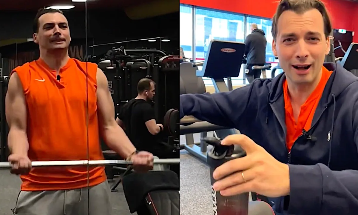 Thierry Baudet knalt uit elkaar in de sportschool