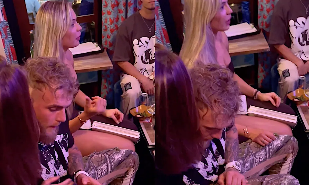 Video: verliefde Jutta Leerdam en Jake Paul kunnen niet van elkaar afblijven