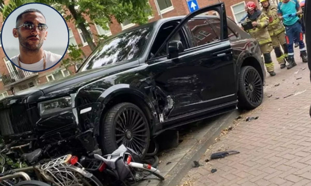 Sloopkogel Hakim Ziyech rijdt eigen wagen in de prak en geeft vriend de schuld