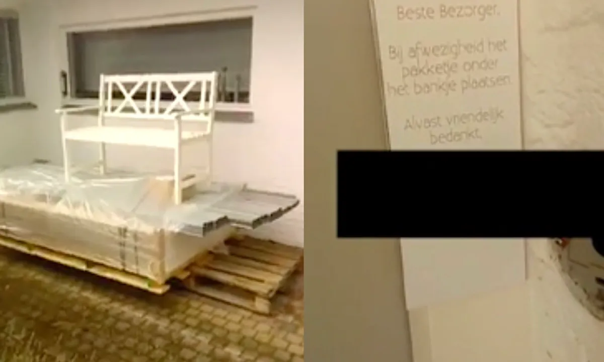Postbezorger neemt briefje van bewoners iéts te letterlijk