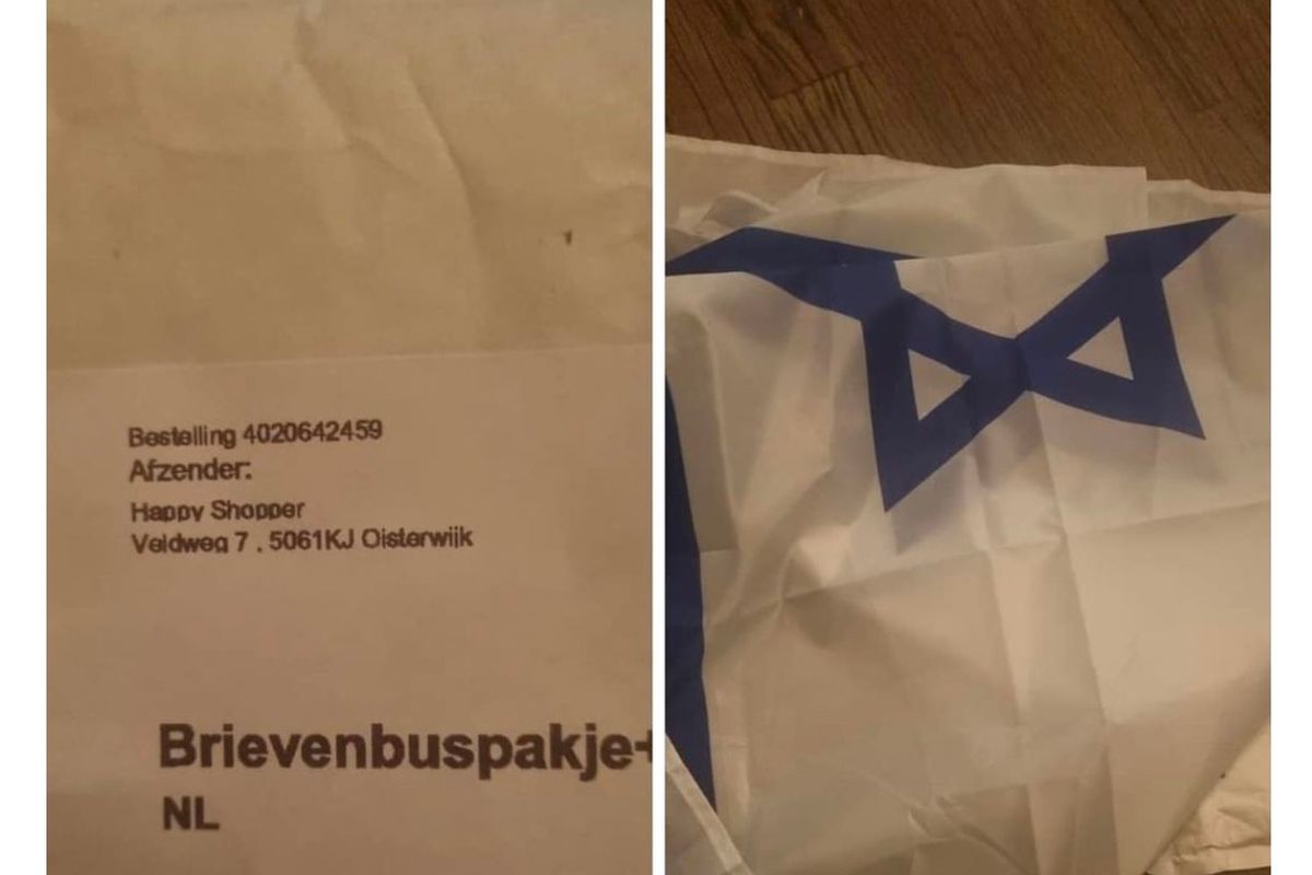 Man die Palestina-vlag bestelt krijgt Israelisch exemplaar opgestuurd van Nederlands bedrijf