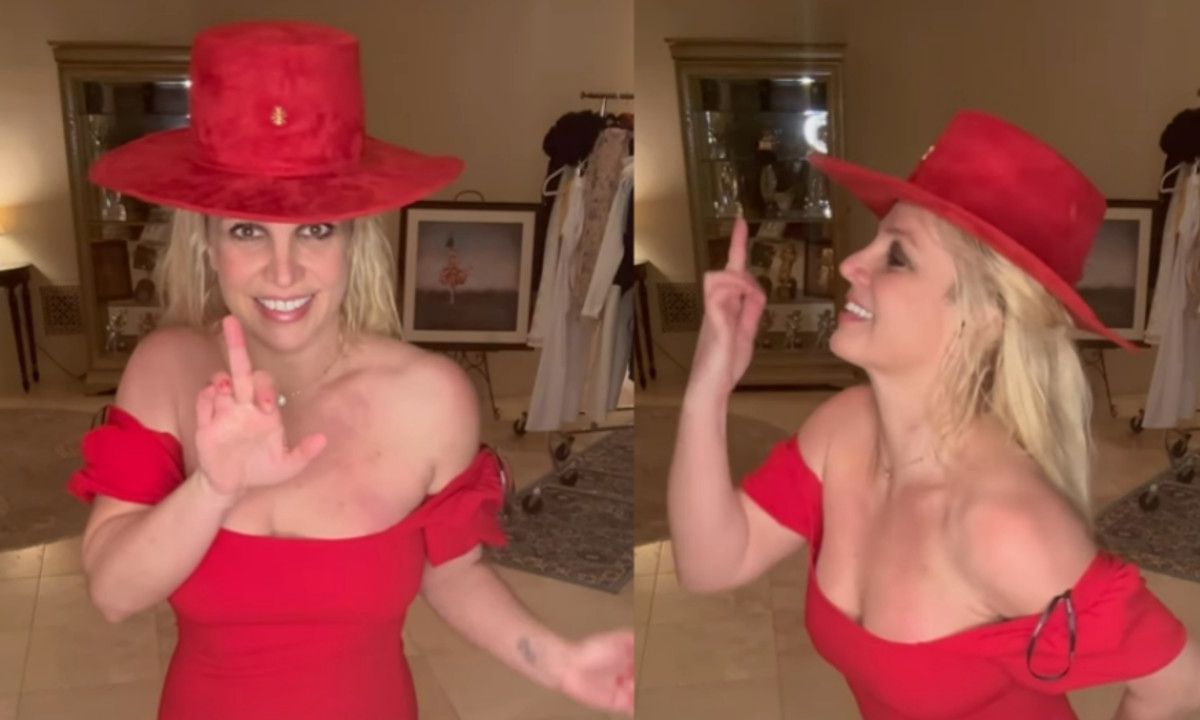 De wereld is doodsbang voor Britney Spears na bizarre video