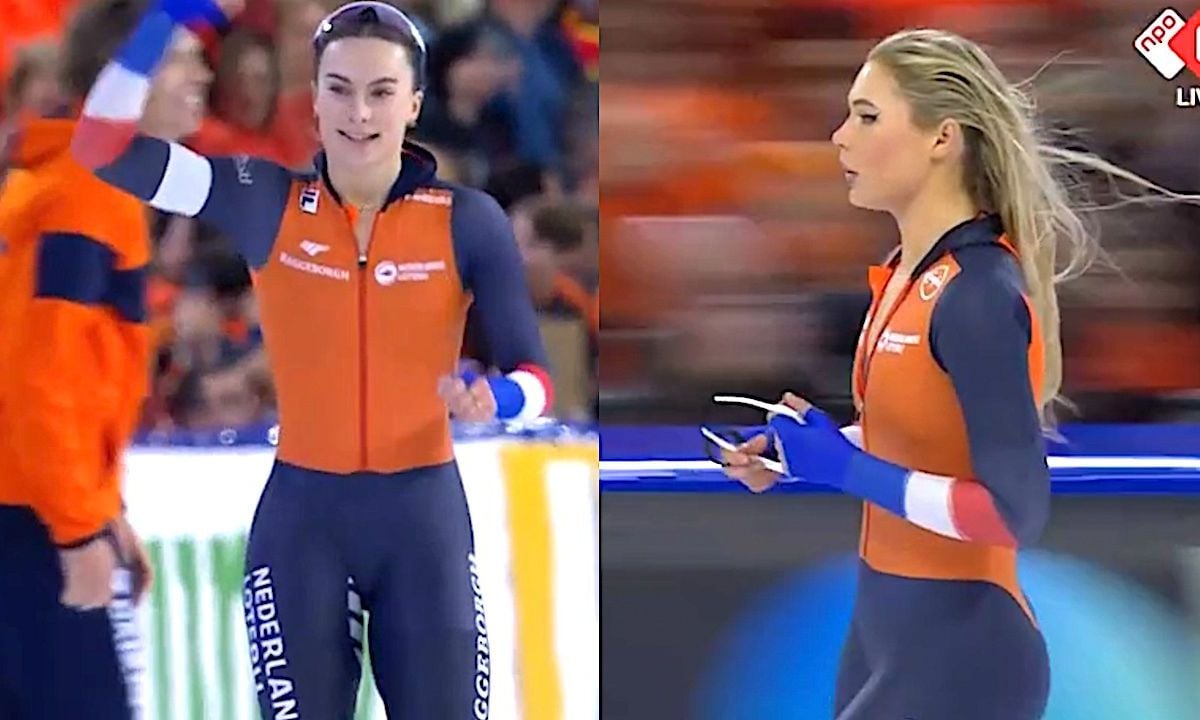 Video: Femke Kok deelt flink pak slaag uit aan Jutta Leerdam op de 500 meter