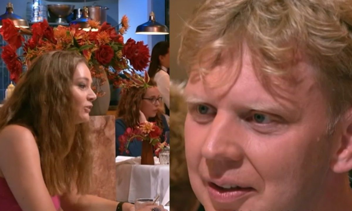 Meid in First Dates komt met absurde ijsbreker: 'Wat een zieke geest'