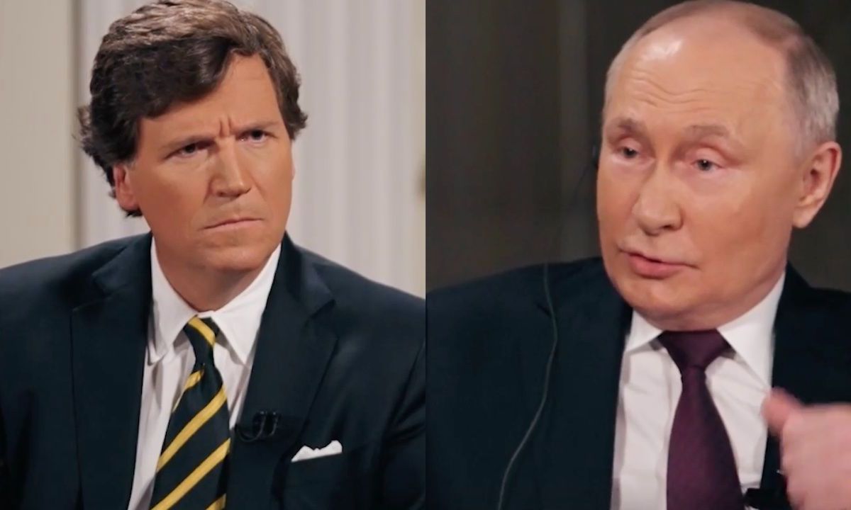 Interview Tucker Carlson met Vladimir Poetin staat online