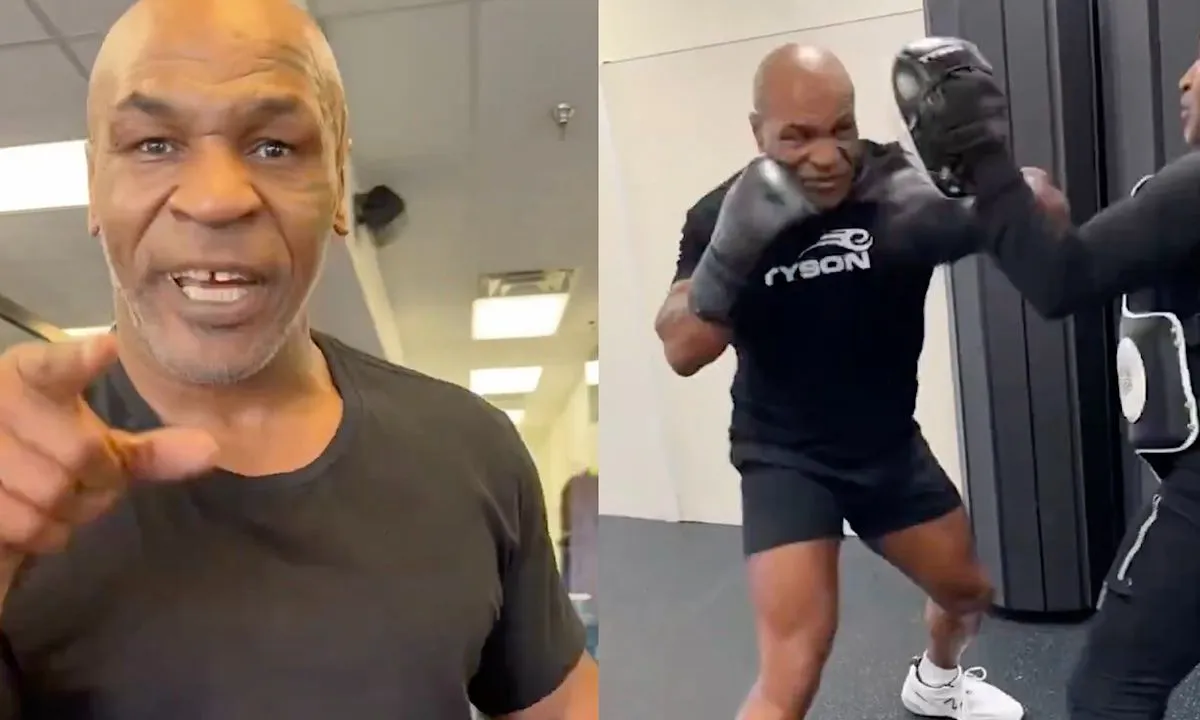 mike tyson training beelden