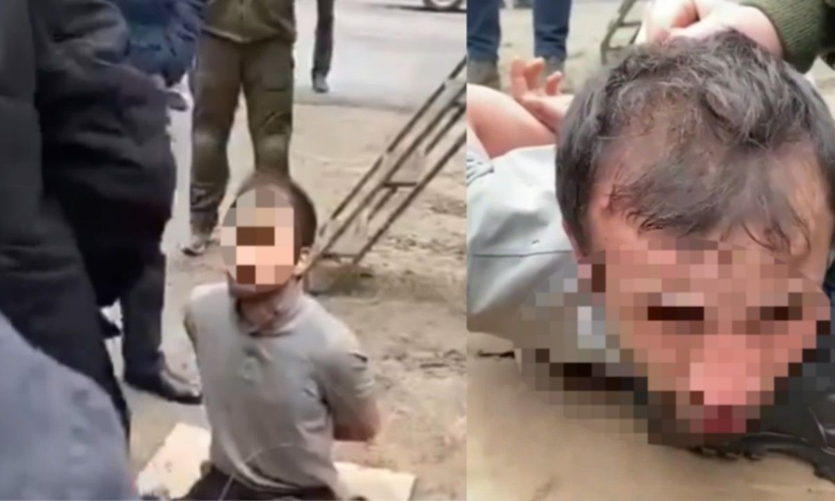 Arrestatiebeelden gelekt van vermeende verdachte aanslag Moskou (VIDEO)