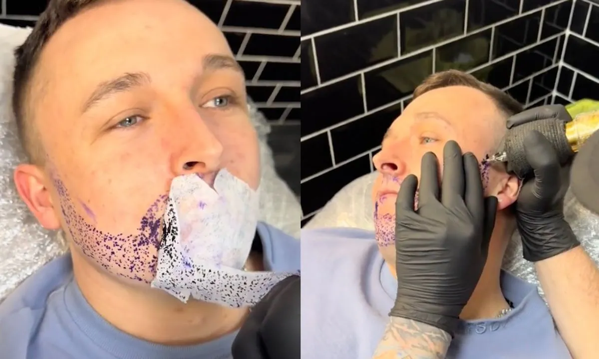 baard laten tattoeren