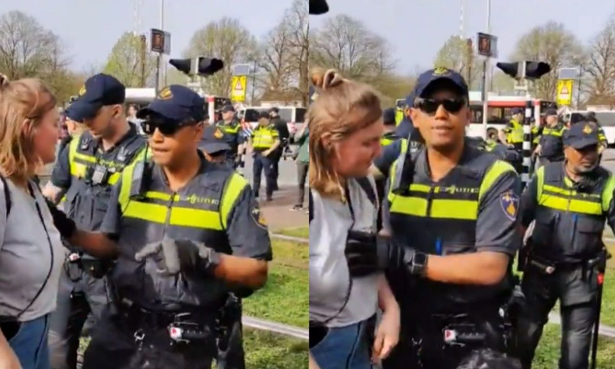 Extinction Rebellion-demonstrante betast door politie: 'Zit niet aan mijn t**t!'