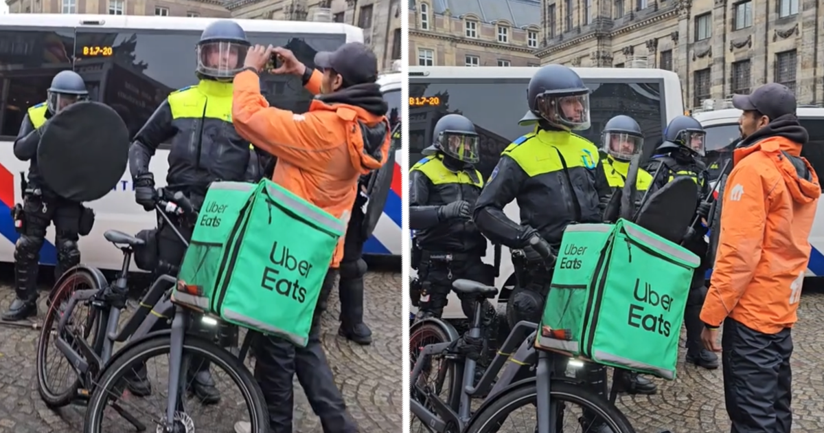 Discussie tussen Uber Eats-bezorger en ME'er gaat wereldwijd viraal (VIDEO)