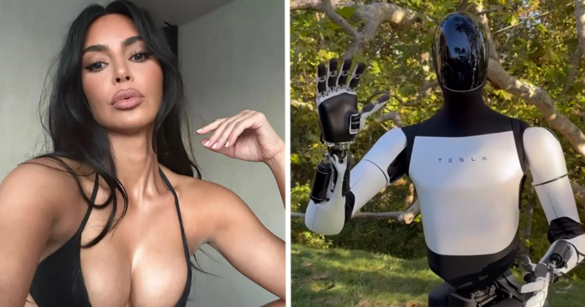 Kim Kardashian toont nieuwe vriend: Tesla's indrukwekkende robot (VIDEO)