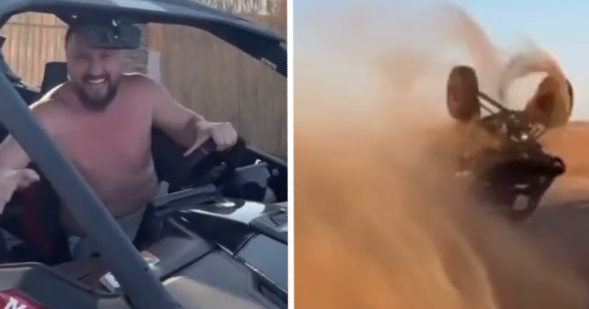 Sait Cinar breekt ribben tijdens intense woestijnrit met Alex Soze in buggy (VIDEO)