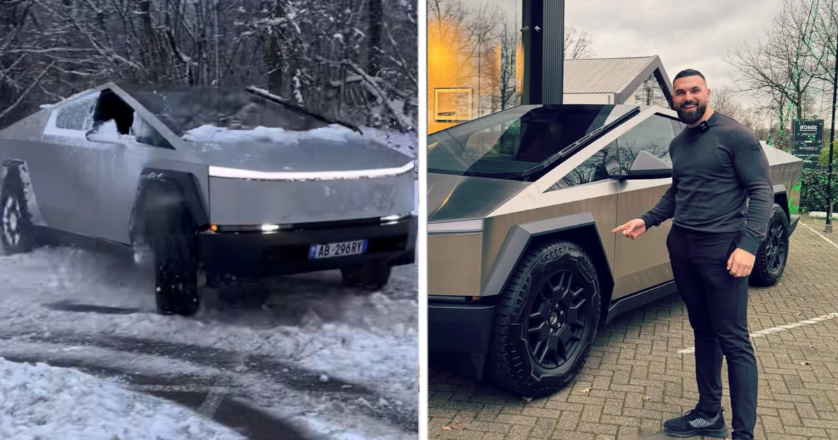 Kosso scheurt door pak sneeuw met Tesla Cybertruck en Lamborghini Urus (VIDEO)