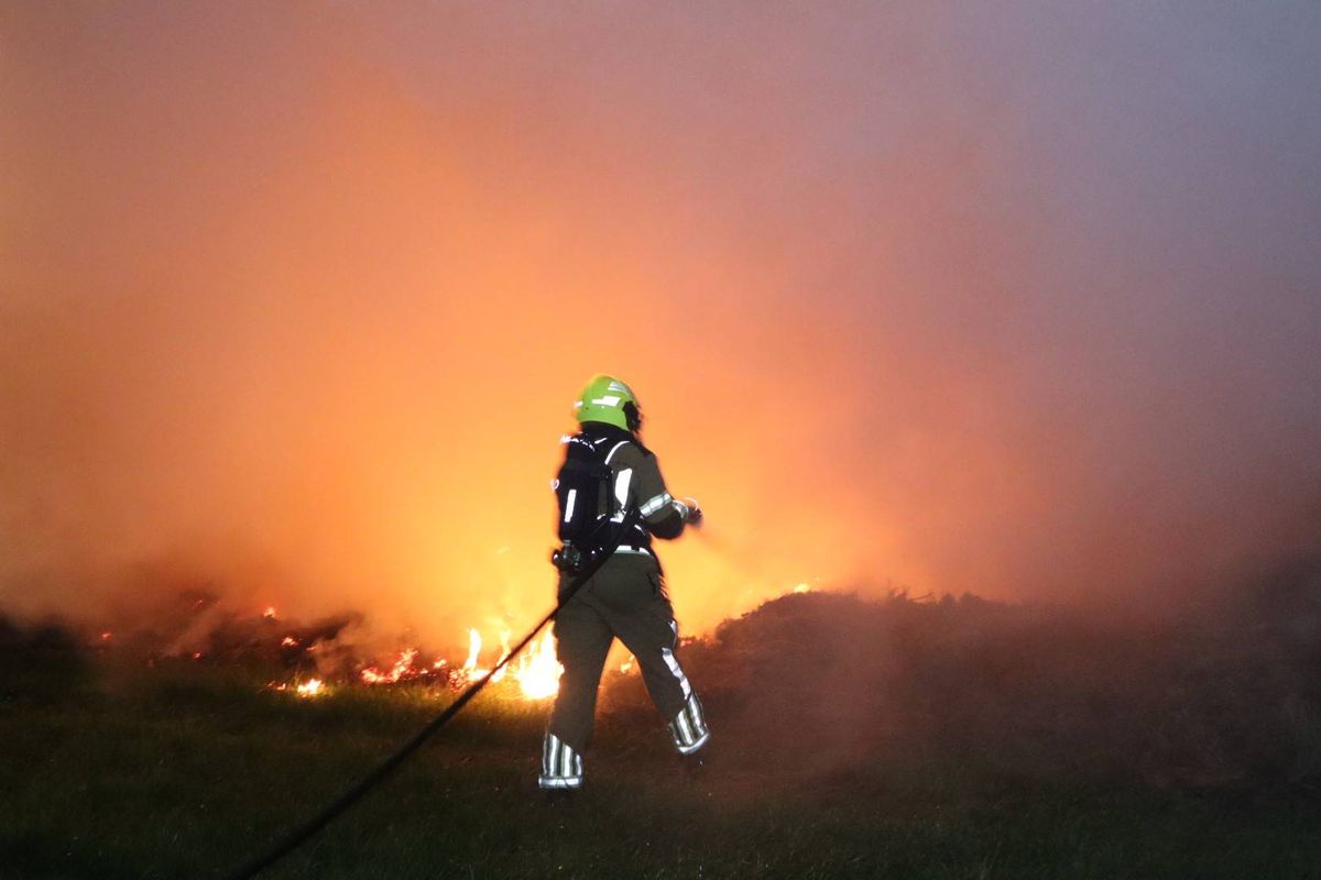 Wederom brand in gemaaid gras in Sprang-Capelle