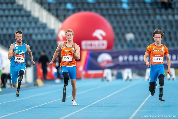 Para-atleet Vloet verrast met zilver op 200 meter