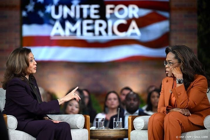 Kamala Harris en Oprah Winfrey samen op livestreamevenement