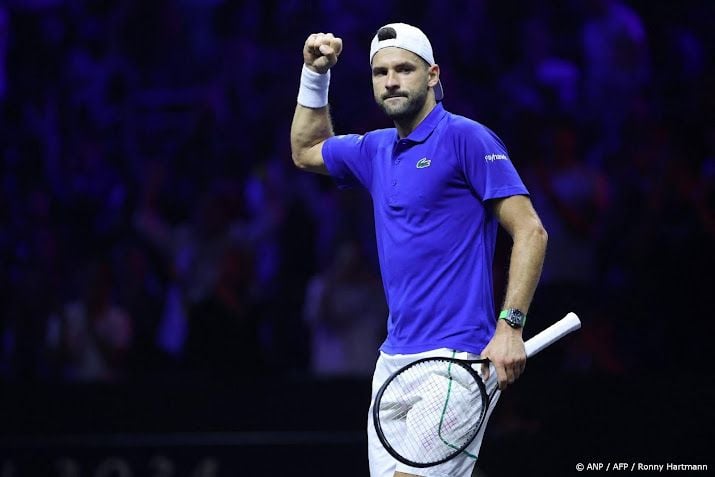 Tennisser Dimitrov bezorgt Team Europa voorsprong in Laver Cup