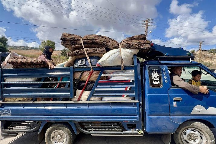 Meer dan 200.000 vluchtelingen in Libanon door luchtaanvallen