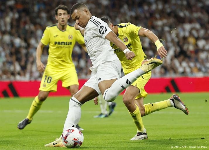 Real Madrid verslaat Villarreal met Mbappé als basisspeler