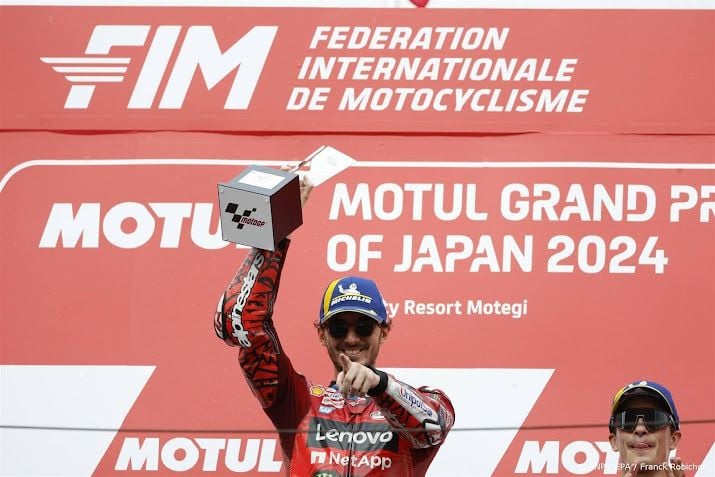 MotoGP-coureur Bagnaia loopt met zege in Japan weer in op Martín