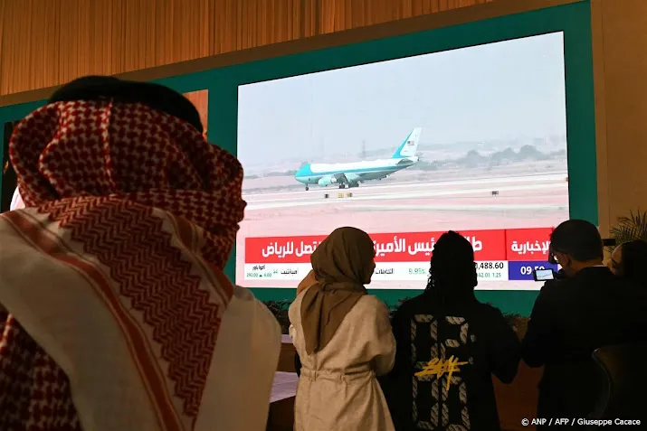 Trump aangekomen in Saudi-Arabië voor eerste grote buitenlandreis