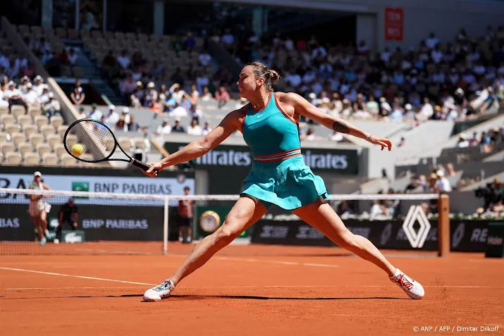 Sabalenka naar vierde ronde op Roland Garros