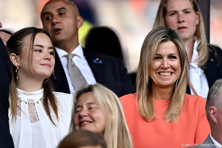 Koningin Máxima 'geweldig trots' op winnende Oranjeleeuwinnen
