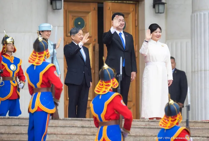 Japans keizerspaar welkom geheten in Mongolië
