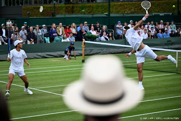 Tennisser Pel met partner Hijikata naar halve finale Wimbledon 