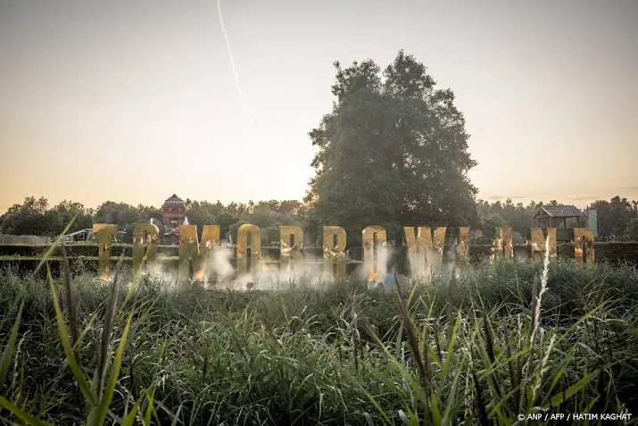 Hoofdpodium Belgisch festival Tomorrowland in brand
