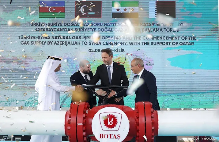 Turkije begint met levering Azerbeidzjaans gas aan Syrië