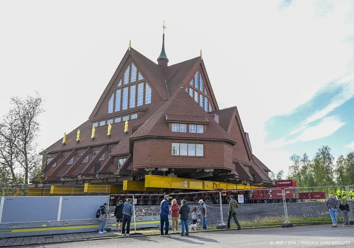 In Zweeds Lapland wordt historische kerk 5 kilometer verplaatst