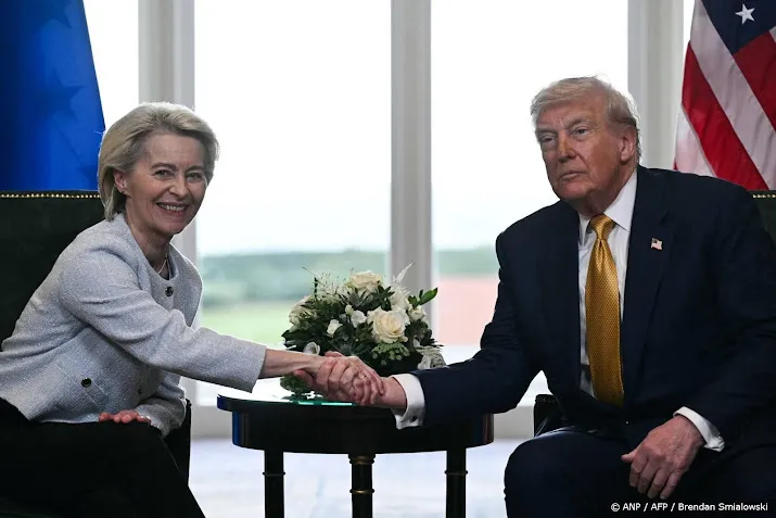 Von der Leyen verdedigt handelsdeal met Trump