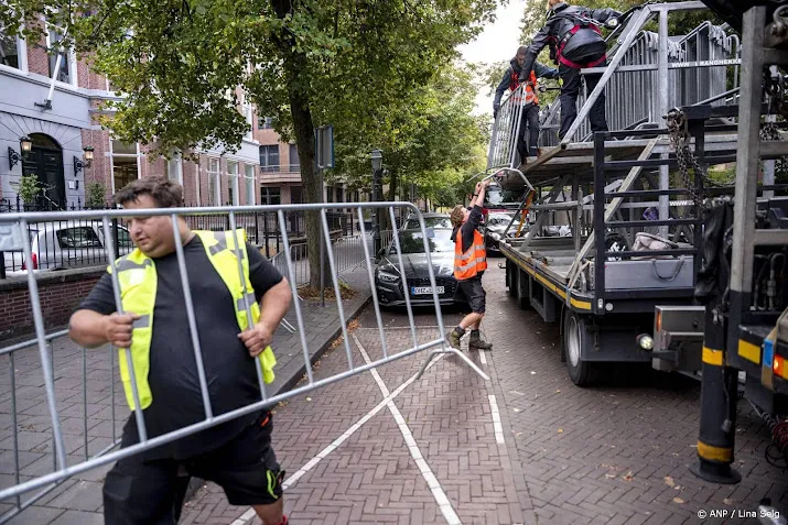 Voorbereidingen voor Prinsjesdag in Den Haag in volle gang
