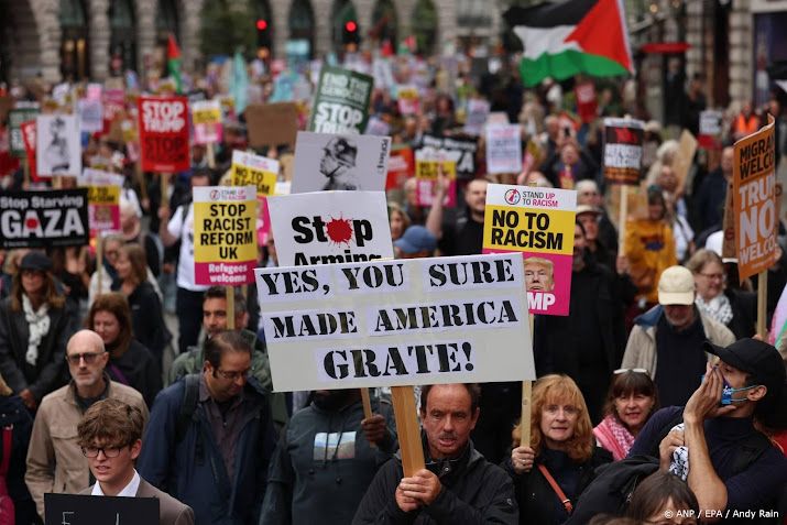 Duizenden in Londen protesteren tegen staatsbezoek Trump aan VK
