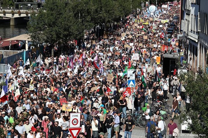 Ruim 500.000 mensen op de been bij Franse protesten 