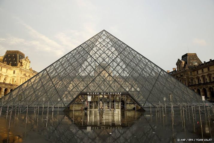 Louvre-museum Parijs dicht na roof