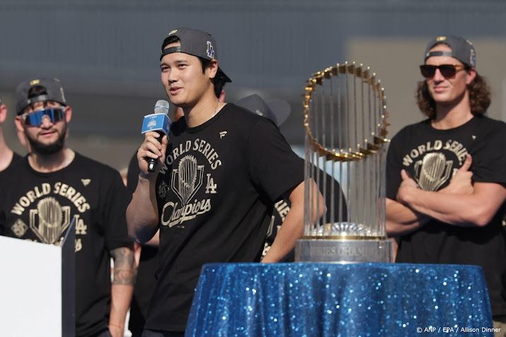 Honkballer Ohtani van Los Angeles Dodgers voor de vierde keer MVP