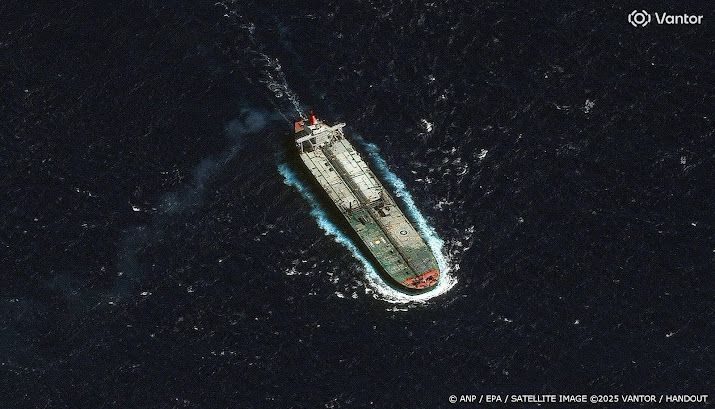 In beslag genomen Venezolaans schip onderweg naar Houston