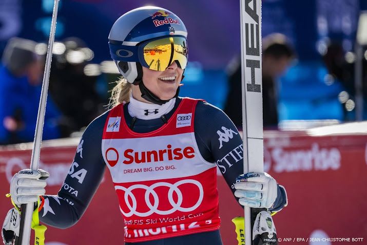 Skiester Vonn grijpt naast tweede zege op rij op afdaling