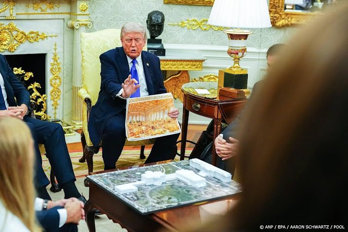 Trump: kosten balzaal Witte Huis mogelijk 400 miljoen dollar