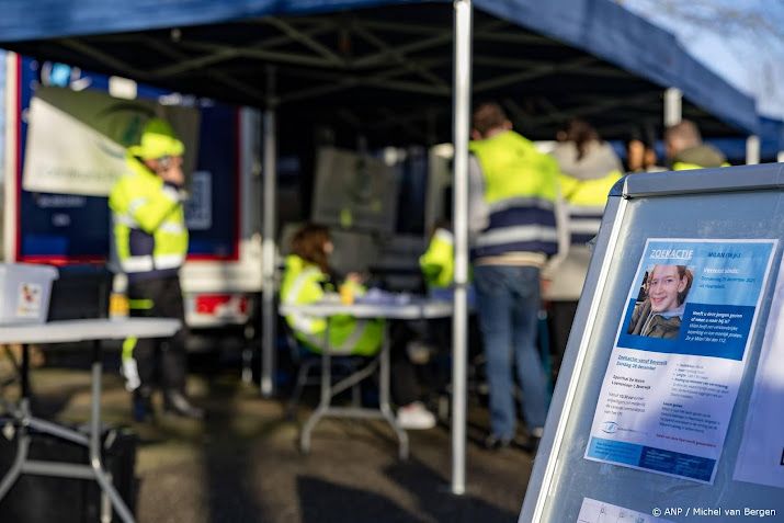 Bijna 700 vrijwilligers bij zoektocht naar vermiste tiener Milan