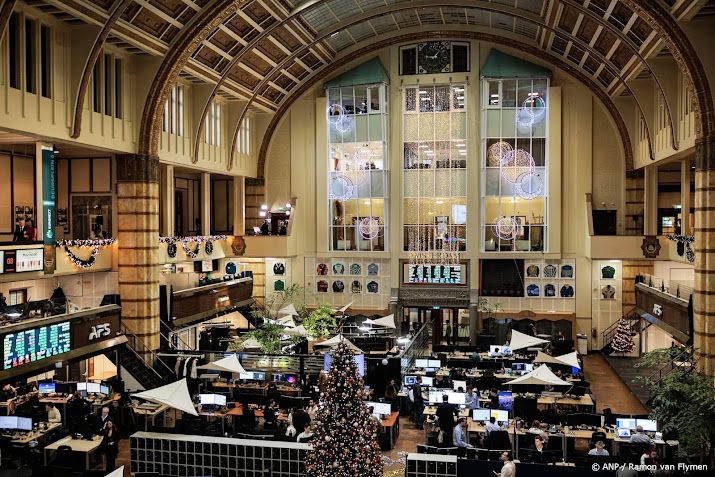 AEX-index sluit bewogen beursjaar 2025 vlak af