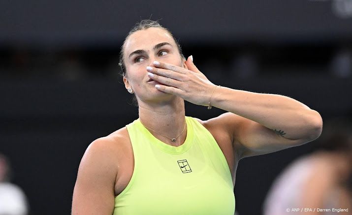 Tennisster Sabalenka verslaat Keys in kwartfinales Brisbane