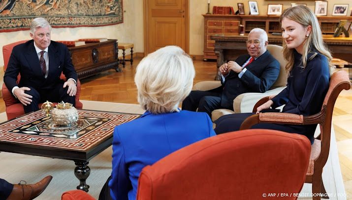 Elisabeth bij audiëntie met Europese leiders