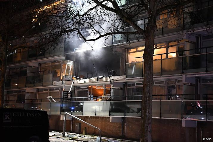 Grote brand in wooncomplex Vlissingen na explosie