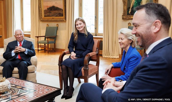 Elisabeth 'last minute' bij audiëntie met EU-leiders