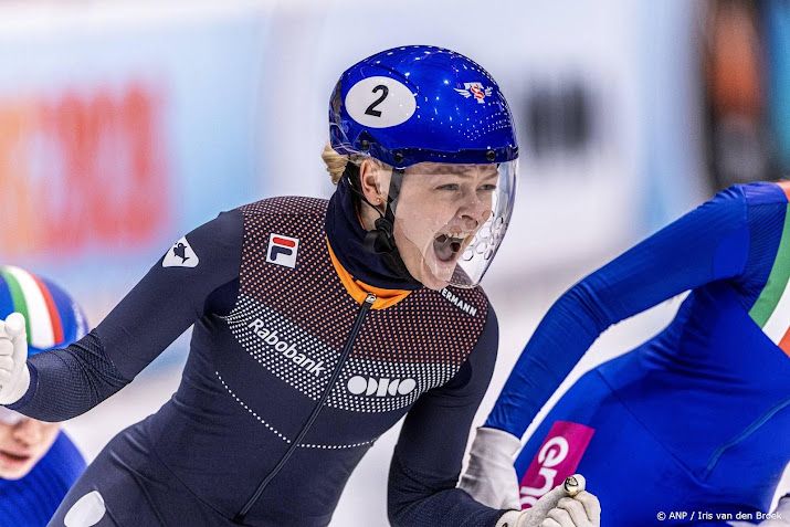 Xandra Velzeboer grijpt goud op 1000 meter bij EK shorttrack  